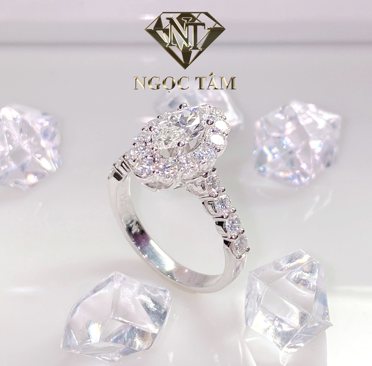 NHẪN XOÀN HỘT DƯA - NX00397